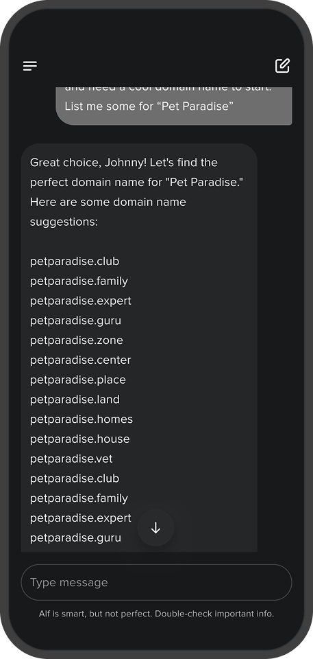 Alf dark mode — results