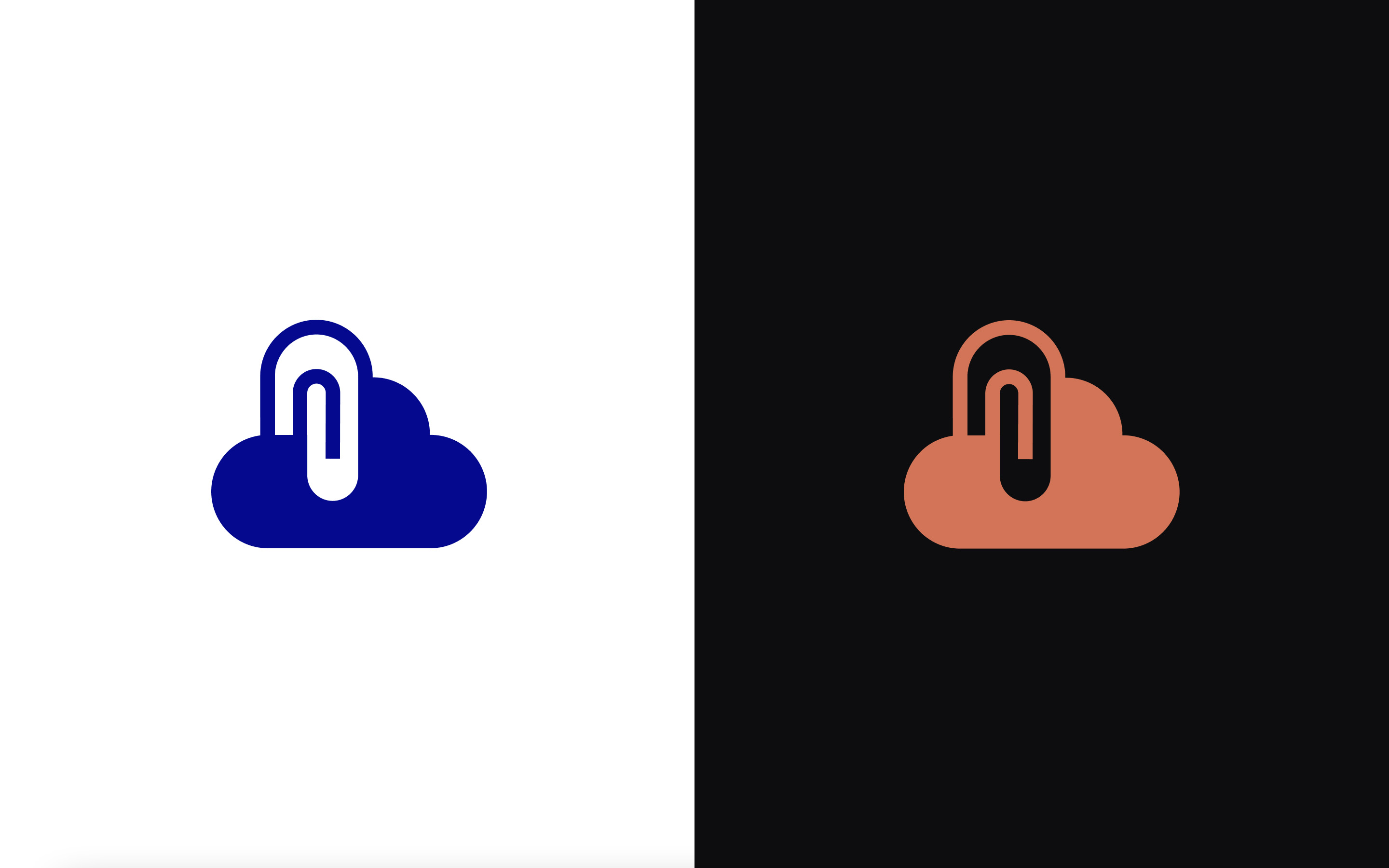 ClipToCloud logo mark in light and dark variants