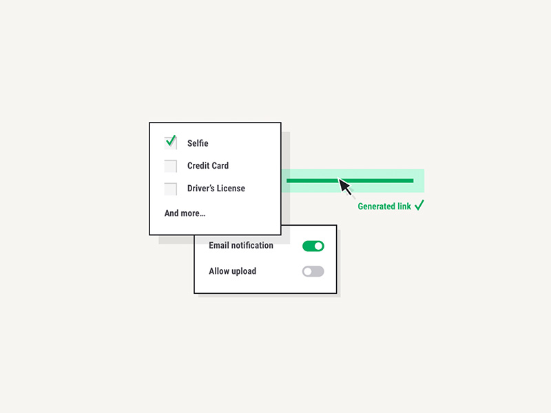 Illustration — generate request link