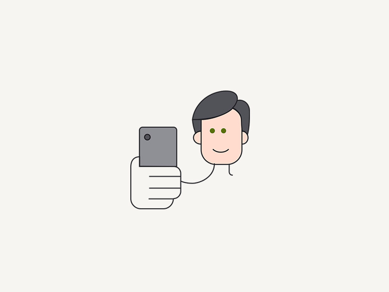 Illustration — take a selfie