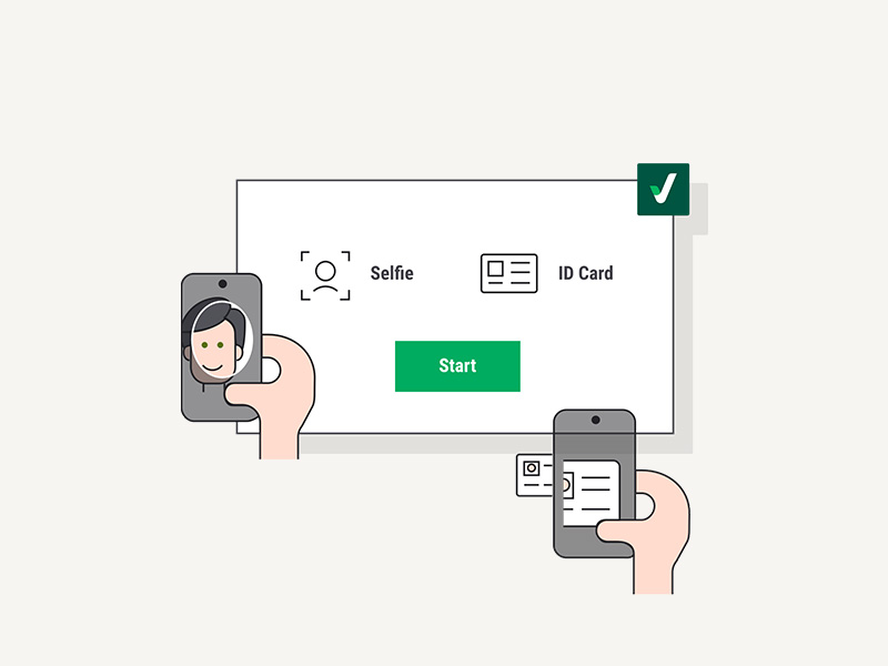 Illustration — document submission screen